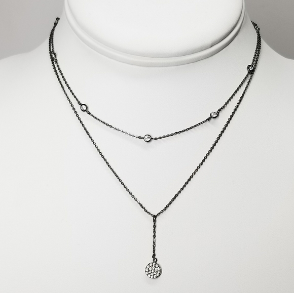 💖 New in Gift Box 🎁CZ Diamond Choker Collar Necklace - Picture 2 of 8